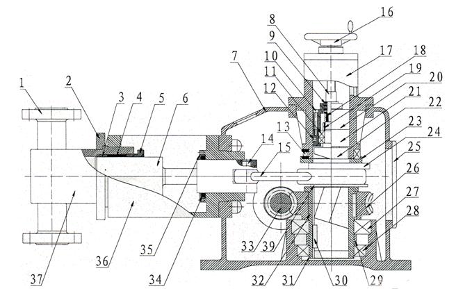 J-D型柱塞式计量泵原理图